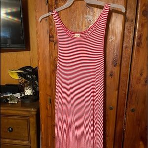 Sundress size Large. Red and white stripe.
